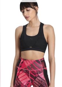 PUMAWomen Sports Lightly Padded Bra (Black)