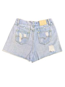 Ripped Denim Shorts