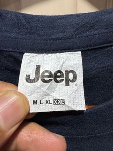 Jeep Thin Fleeced Navy Blue Pullover