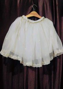 White Dress with Embellished Detail