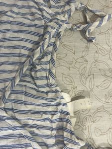 Striped Button-Down Tank Top