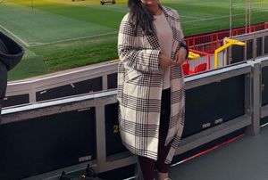 Black And White Trench Coat