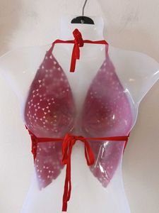 Red Butterfly Cut Out Crop Top From London