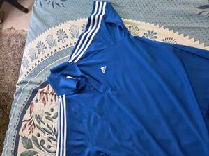 Adidas Blue Polo T-Shirt dry fit