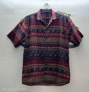 Patterned Short Sleeve Shirt