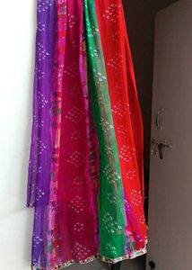 Colorful Bandhani Print Dupatta
