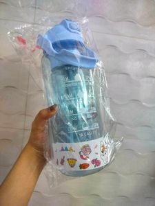 3 Pcs Sipper Motivational Water Bottles 2L,1L,800m