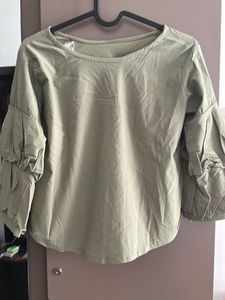 pretty applique work short top