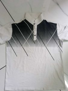 Stylish White Polo Shirt