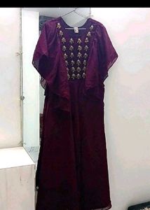 Ethnic Gown With Gold Embellishments