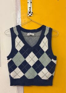Hollister Argyle Sweater Vest