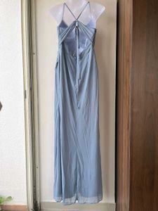Elegant Dusty Blue Azazie Dress ( A8)