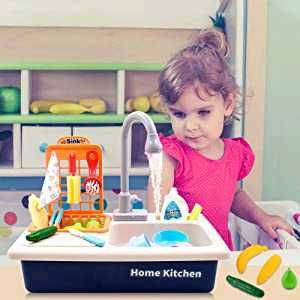 Pretend  Kids Live Water Sink