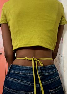 Green Crop Top