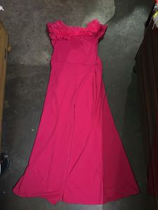 GALA PINK FLOWER NECK MAXI FOR WOMEN