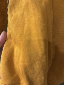 Mustard Zippered Hoodie