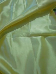 Pale Yellow Satin Fabric 4mitr