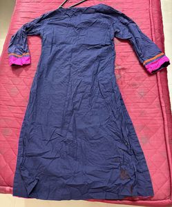 Elegant Embroidery Cotton Kurta!