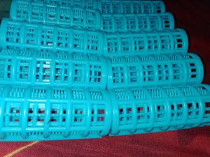 Vintage Blue Hair Rollers