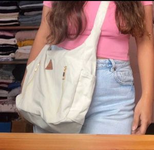 Beige Women Sling Bag