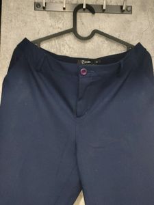 Navy Blue Formal Pants - Annabelle Pantaloons