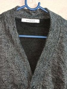 PLUS SIZE Winter Knit Cardigan Sweater Grey