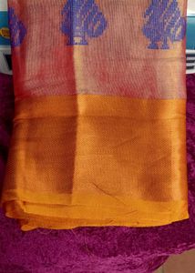 Orange &amp; Blue Saree