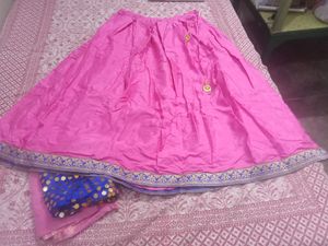 Skirt With Chauli And Dupatta
