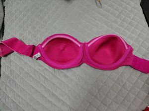 Pink Strapless Bra