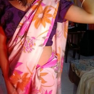 Beautiful Floral Printed Saree