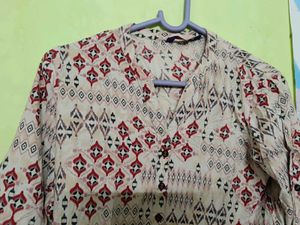 Patterned Tunic Top