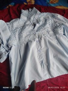 A Beautiful Woman&#39;s Blue shirt