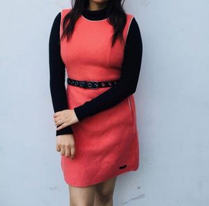 Cute Sleeveless winter sweater Mini Dress