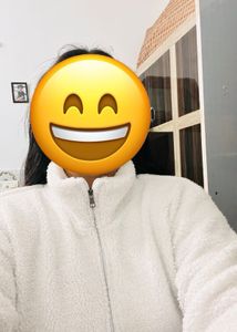 White Fleece Fur Jacket