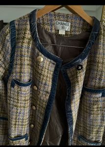 CHANEL Woven Tweed Jacket Shift DRESS