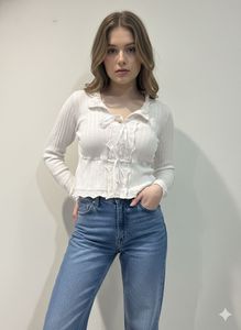 Ribbed Long Sleeve Top