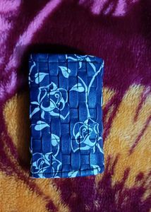 Blue Floral Wallet