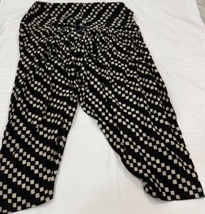 White Thread Work Kurta with Black Salwar