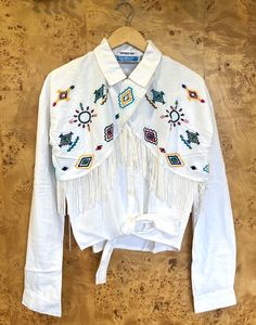 Fringed Embroidered Shirt