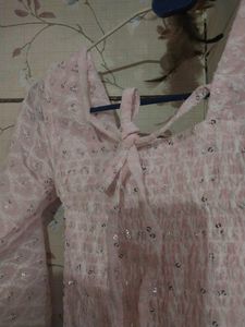 chikakari sequence pink top