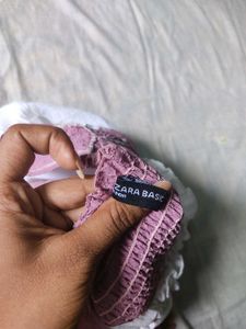 Zara Corset Puff Sleeve Bustier Cute Top