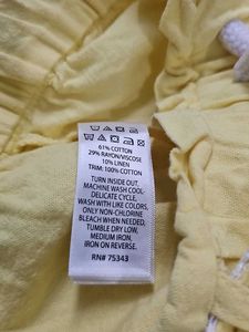 Yellow High-Waisted Wide Leg Pants