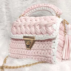 Primium Crochet Marshmallow Bag For Women And Girl