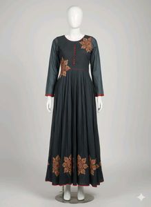 Floral Embroidered Kurta with dupatta