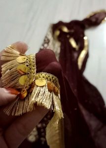 Heavy Embroidery Bridal Party Wear Dress