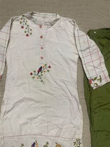 Floral Embroidered Kurti Set