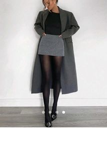 Urbanic Dark Grey Mini Skirt With Attached Shorts