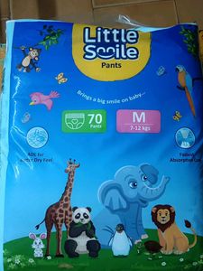 Little Smile Dry Feel Baby Diaper Pants – Medium