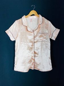 Satin Baby Pink Nightsuit(women)