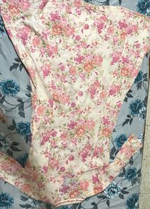 Floral Print dupatta set